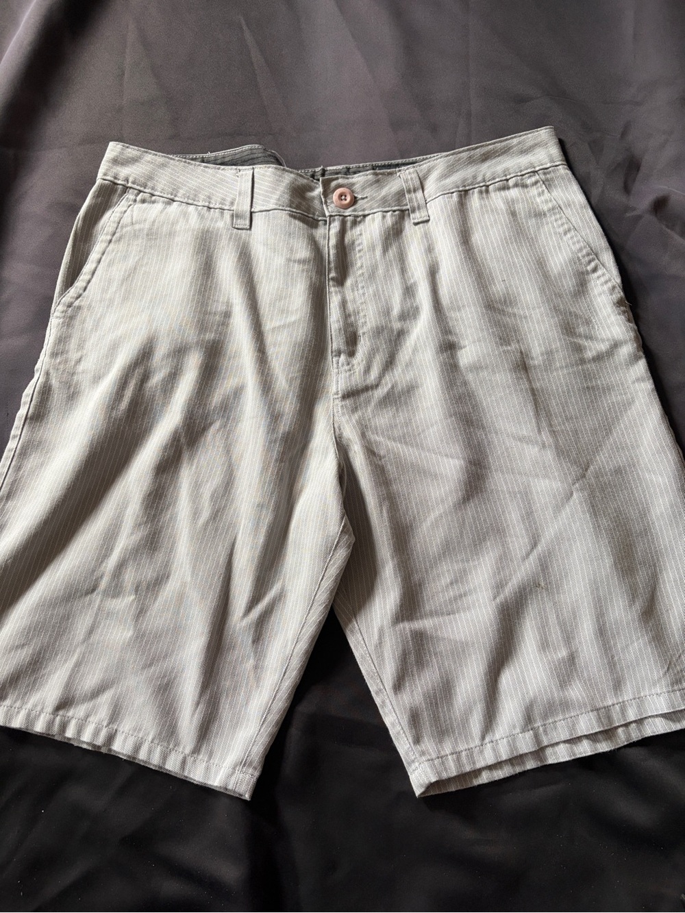 Rip Curl Men's Light gray Pinstripe Flat-Front Shorts